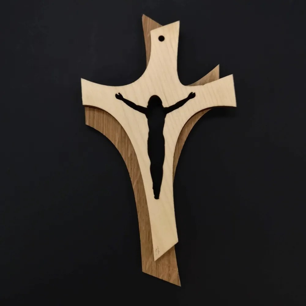 AMADEA Drevený kríž skladaný 16 cm