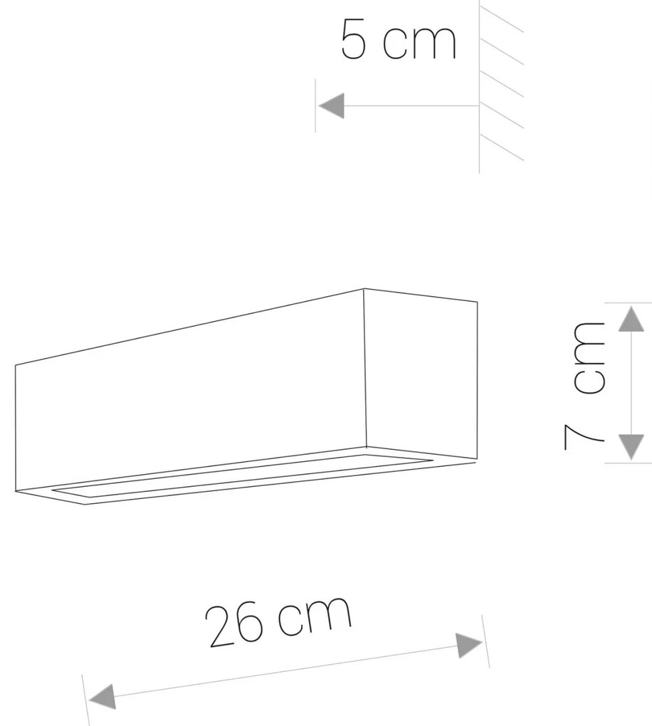 NOWODVORSKI Moderné nástenné osvetlenie STRAIGHT, 1xE14, 40W, biele