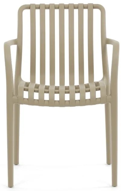 Autronic BONTEC Jedálenská stolička, hnedá, plast, CT-X7029 CAP Farba: Béžová