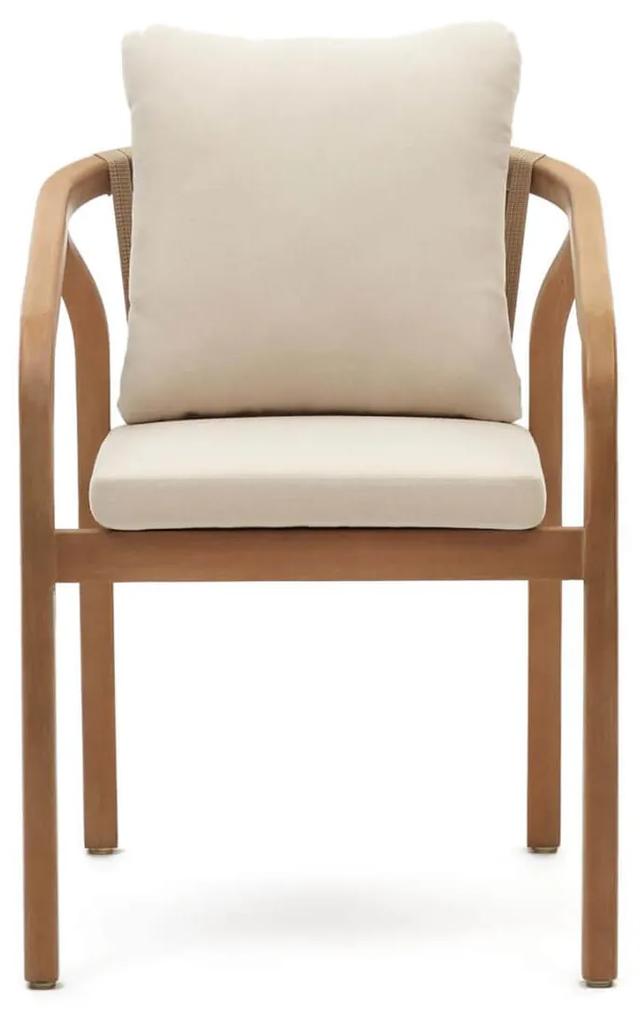 Záhradná stolička laret biela MUZZA