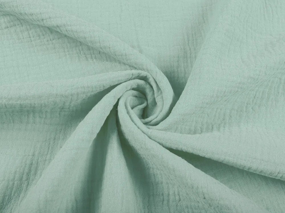 Biante Mušelínová plienka/dečka Nature MSN-020 Pastelovo šalviová 120x120 cm