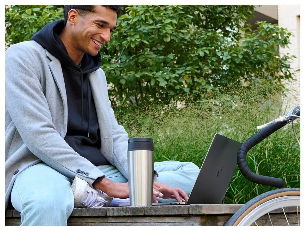 Cestovný hrnček v striebornej farbe 360 ml – Tefal