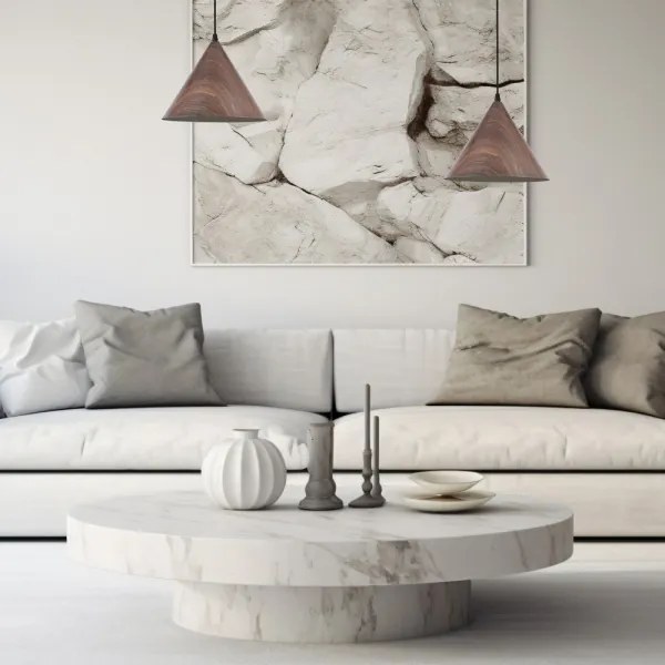 Luster na lanku BOSCO 1xE27/15W/230V hnedá