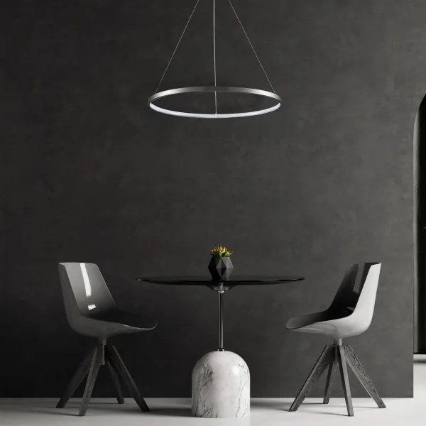 LED Luster na lanku LEA LED/20W/230V 4000K pr. 50 cm matný chróm