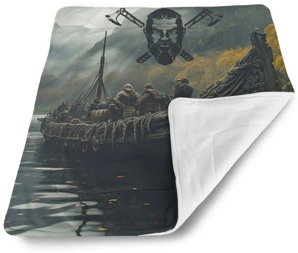 Sablio Deka pre bábätko Vikingové Loď - 90x120 cm