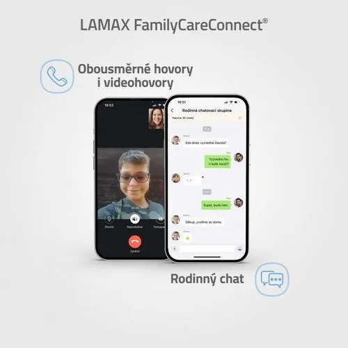 LAMAX Chytré hodinky pre deti WatchY4 Play, modrá