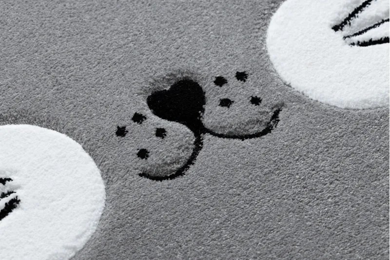 Detský kusový koberec Petit Cat crown grey, 140x190, šedá, detská izba, Dywany Łuszczów