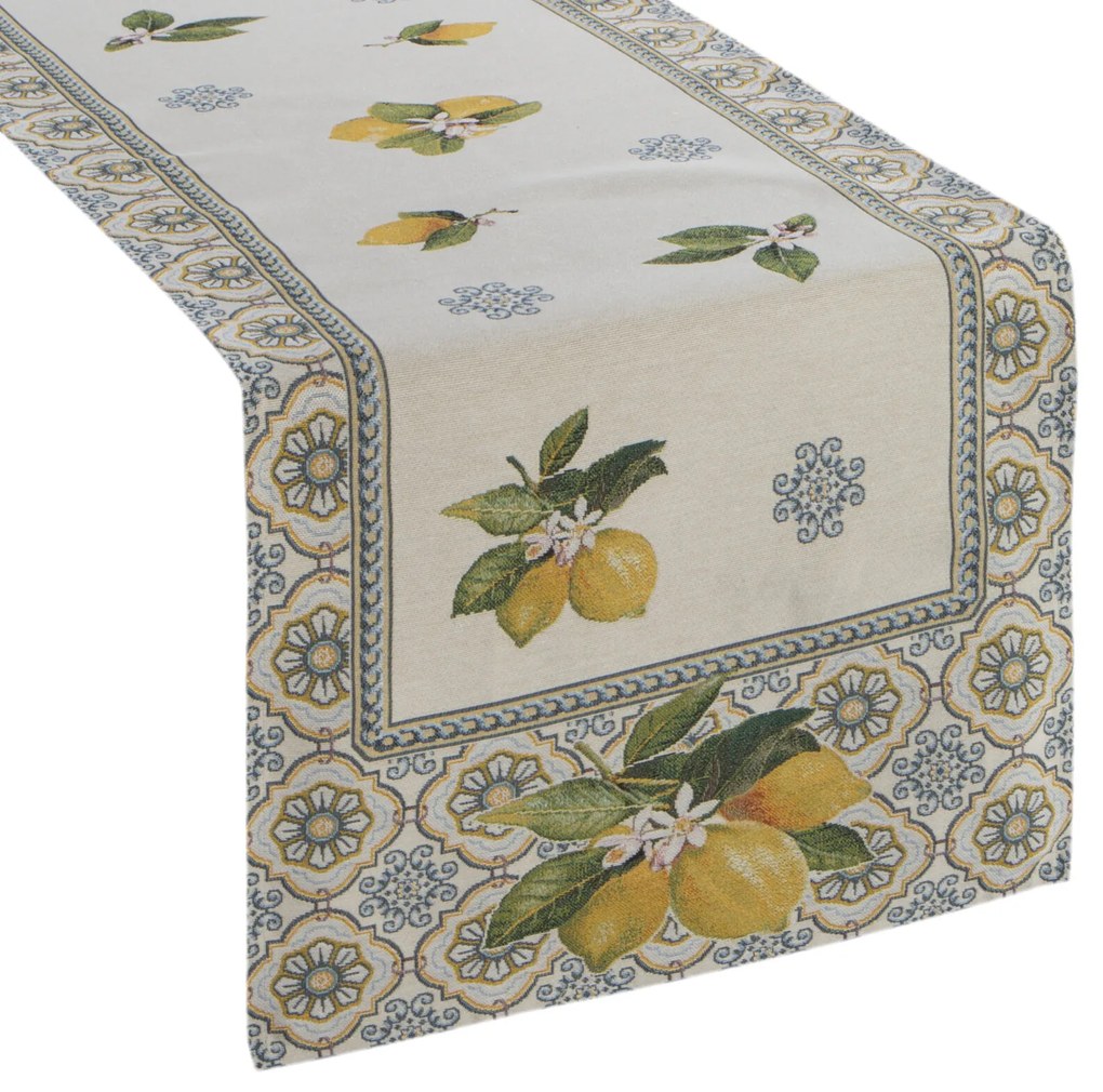 GOBELÍNOVÝ BEHÚŇ NA STÔL LEMON 45X140 CM VZOROVANÝ