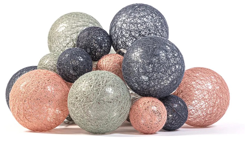 JJA Svietiaca LED reťaz Balls - Decent