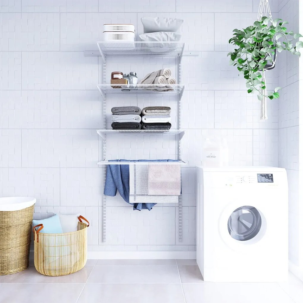 Nástenný regál do práčovne 200x80x40 cm TOPTRACK
