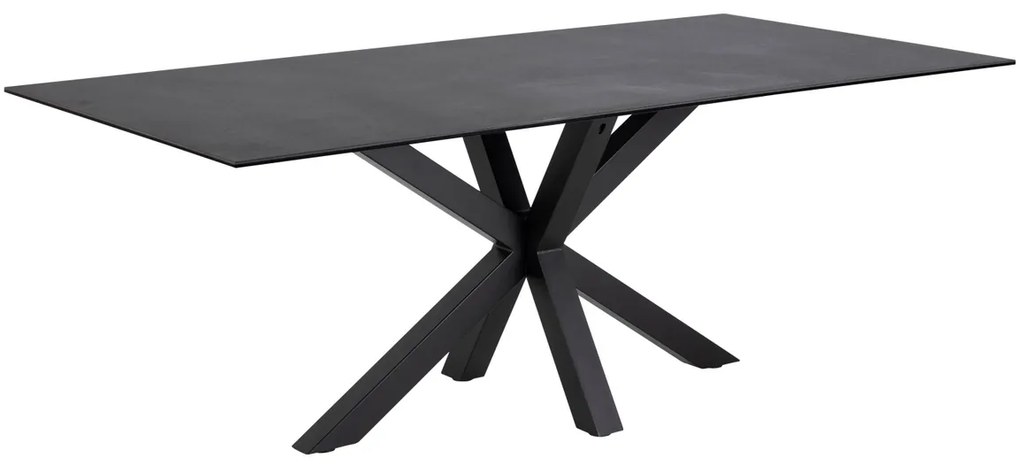 Keramický jedálenský stôl Neele 160 cm čierny - Otvorené balenie