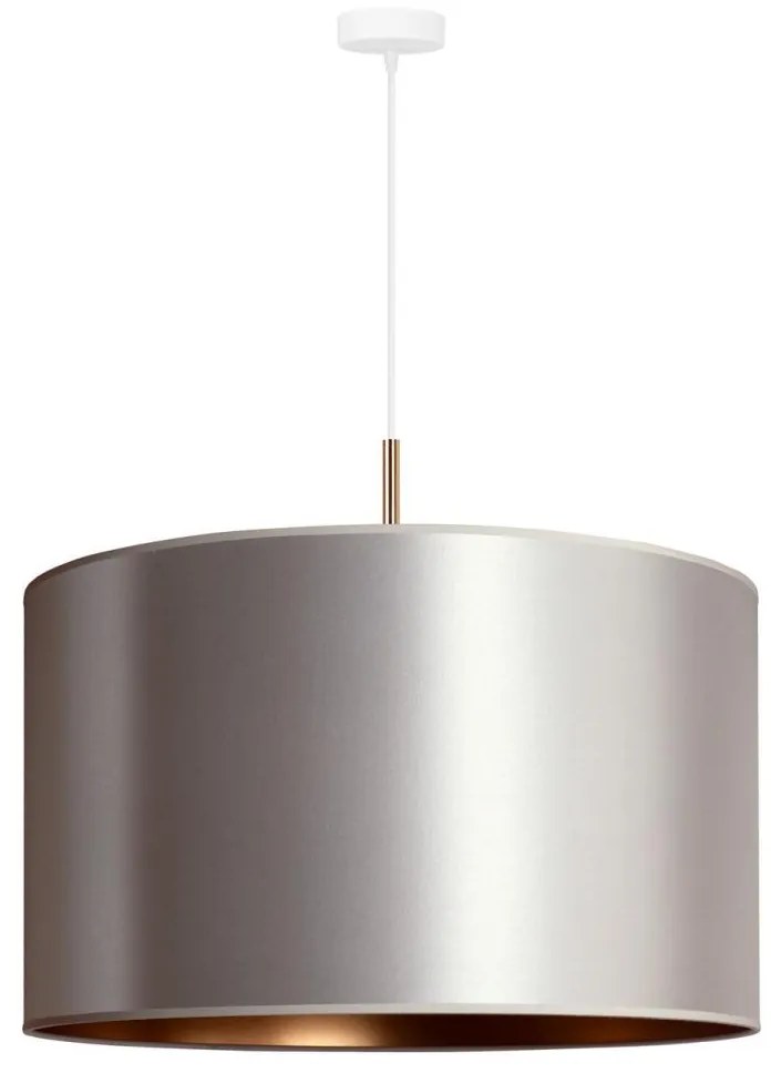 Duolla - Luster na lanku CANNES 1xE27/15W/230V pr. 50 cm strieborná/medená