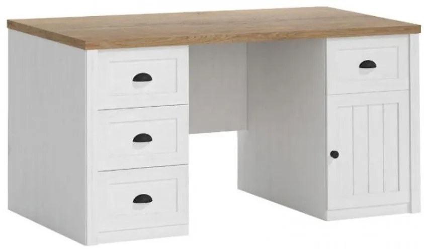 Písací stôl Prowansja B1 borovica andersen/dub lefkas