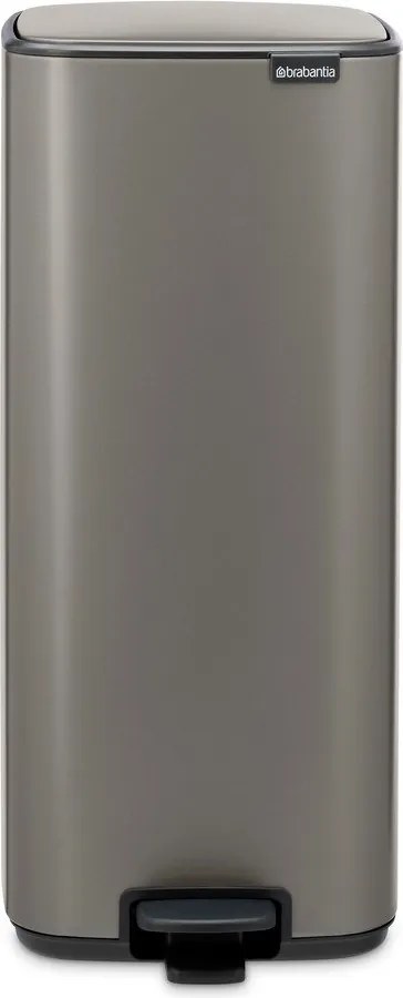 Sivý pedálový oceľový odpadkový kôš 30 l Bo – Brabantia