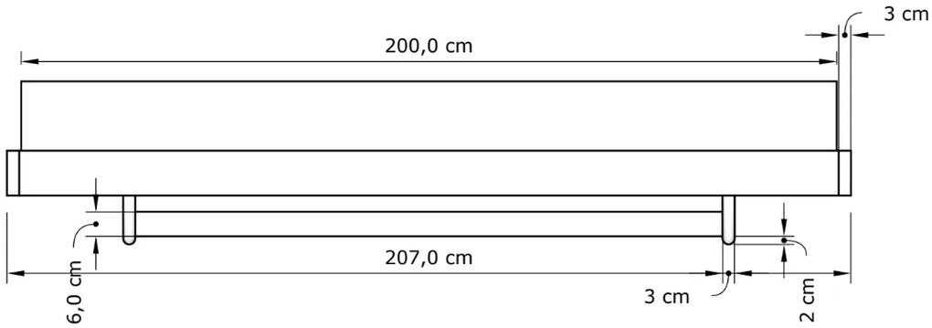 Dvoulůžková postel CARRE 04 160x200 z masivu