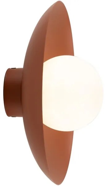 Nástenné svietidlo SLATE 1xG9/8W/230V pr. 28 cm tehlová