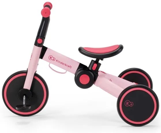 KINDERKRAFT - Detská odrážadlo 3v1 4TRIKE ružová