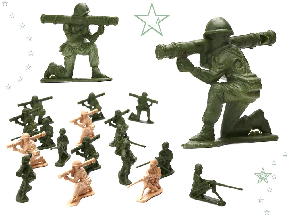 KIK Sada vojenských figúrok 307el.