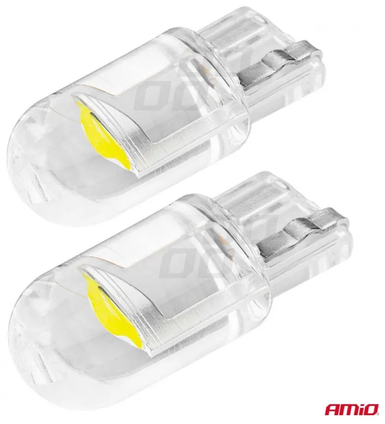 LED žiarovky STANDARD T10 W5W COB HPC 12V Clear white