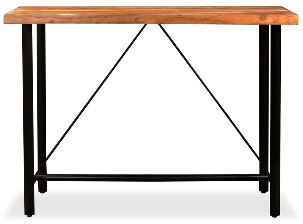 vidaXL Barový stolík, akáciový masív 150x70x107 cm