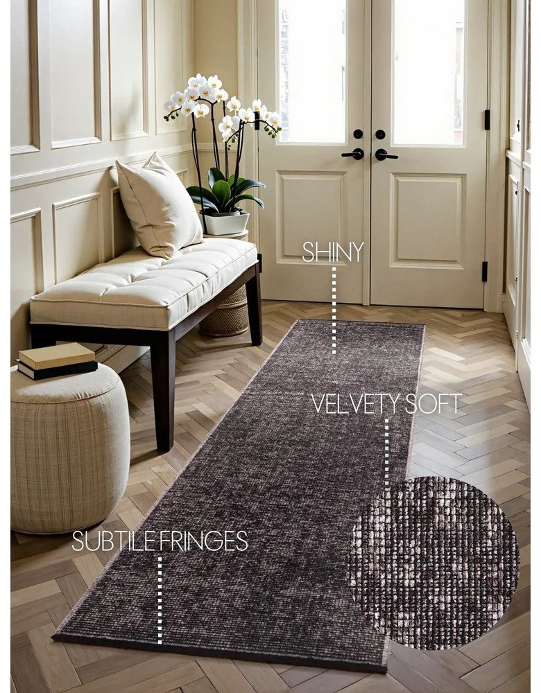 Hnedý behúň 80x250 cm Prisma – Elle Decoration