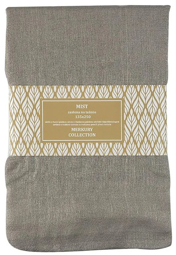 Záves na páske Mist 135x250 béžová Merkury Home