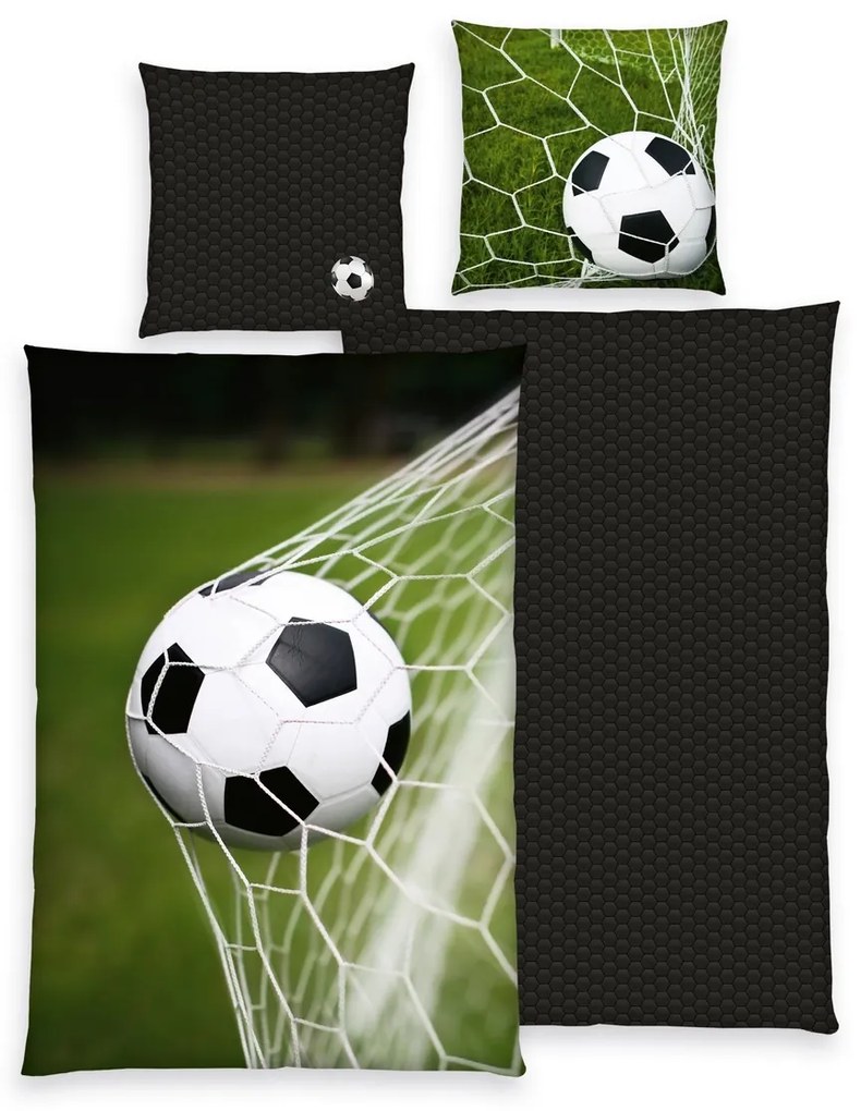 Herding Bavlnené obliečky Football, 135 x 200 cm, 80 x 80 cm
