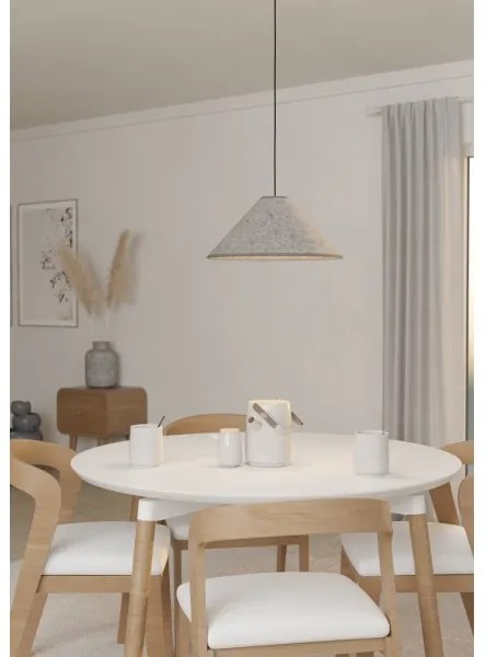 Eglo 43984 - Luster na lanku ALSAGER 1xE27/40W/230V šedá