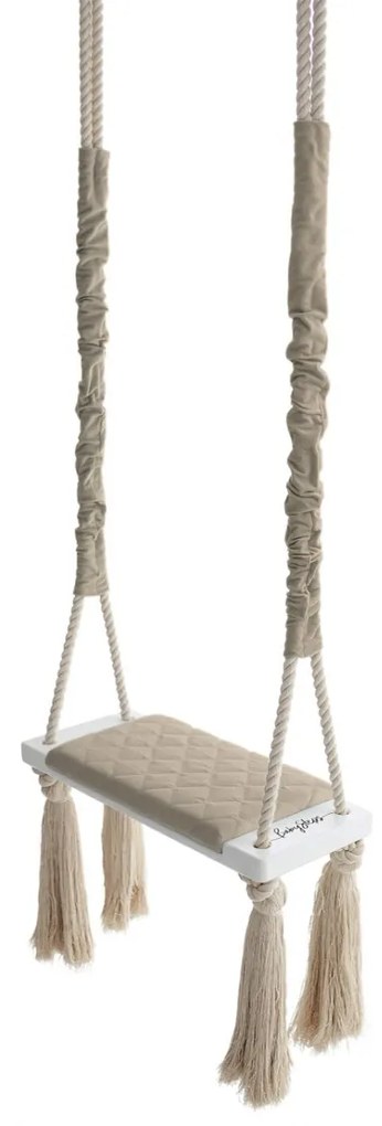 Interierová hojdačka BabySteps WoodSwing Beige