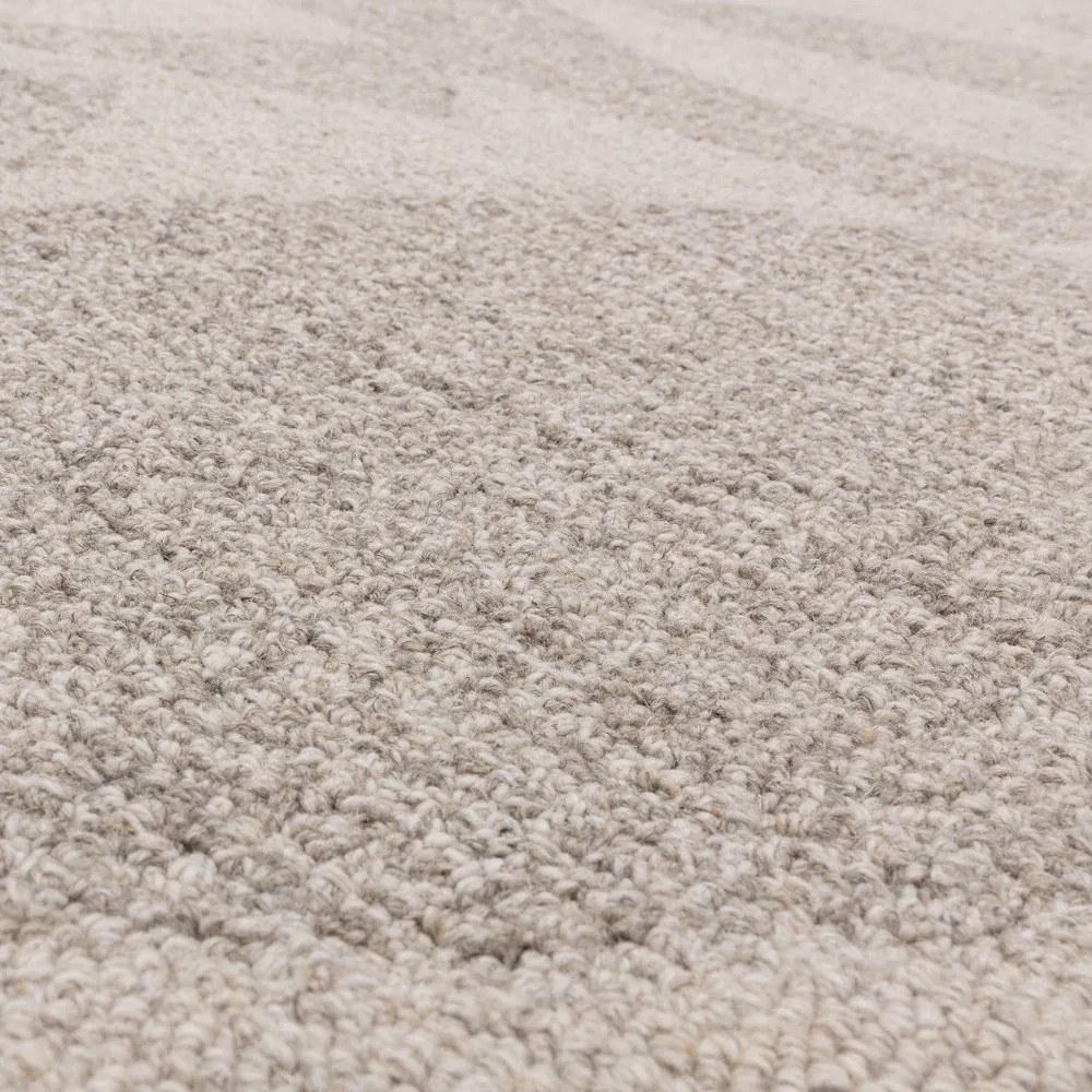 Krémovobiely ručne tkaný vlnený koberec 160x230 cm Loxley – Asiatic Carpets