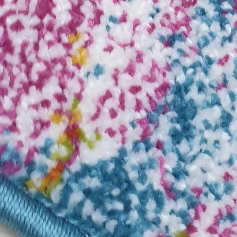 Medipa (Merinos), Kusový koberec Fantasy 814-61 lila/blue kruh, 160x160 (priemer) kruh, viacfarebná