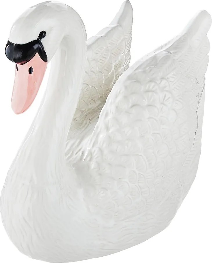 ODETTE Dekorácia labuť 21 cm