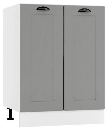 Kuchynská skrinka Adele D60 šedá mat/biela