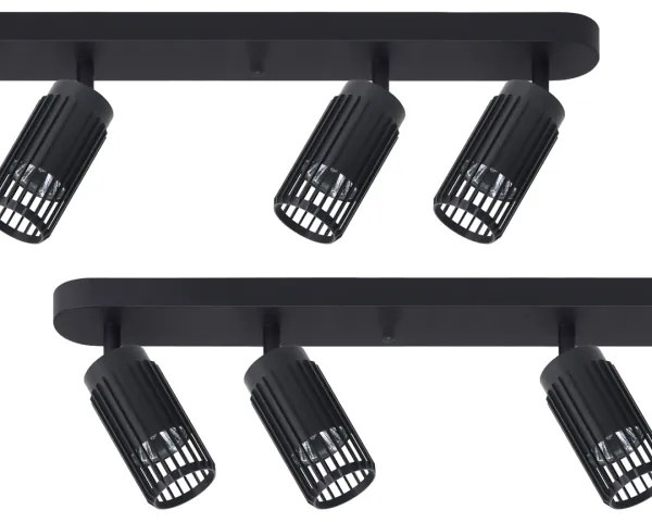 Bodové svietidlo VERTICAL 6xGU10/8W/230V čierna