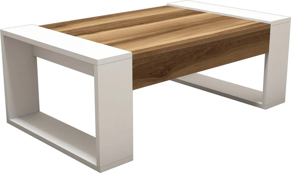 Konferenčný stôl Venüs - Walnut, White