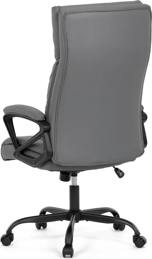 Kancelárske kreslo PEDRO — ekokoža, sivá