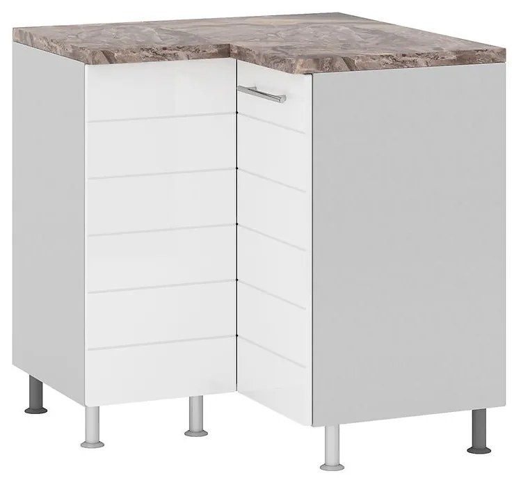 Rohová kuchynská skrinka Daria DN 90x90 2D