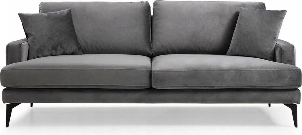 Pohovka trojsedačka Papirolla (sivá čierna)