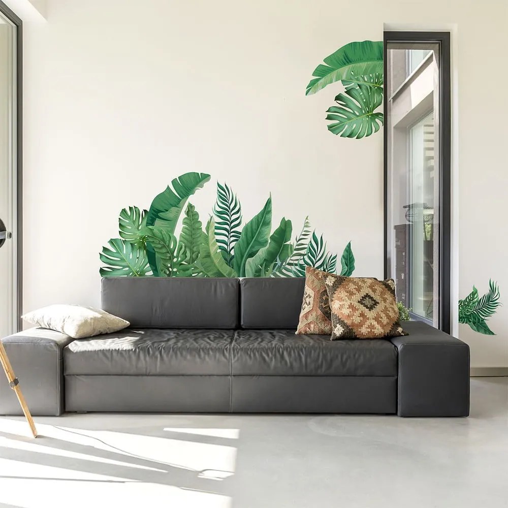 Samolepka na stenu 60x90 cm Tropical Leaves - Ambiance