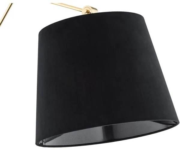 Argon 4898 - Nástenná lampa ZAKYNTOS PLUS 1xE27/15W/230V čierna/zlatá