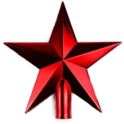 Bestent Špic na vianočný stromček Hviezda 20cm RED