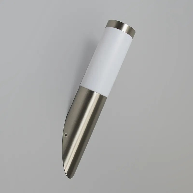 Moderná vonkajšia nástenná lampa oceľ IP44 - Rox