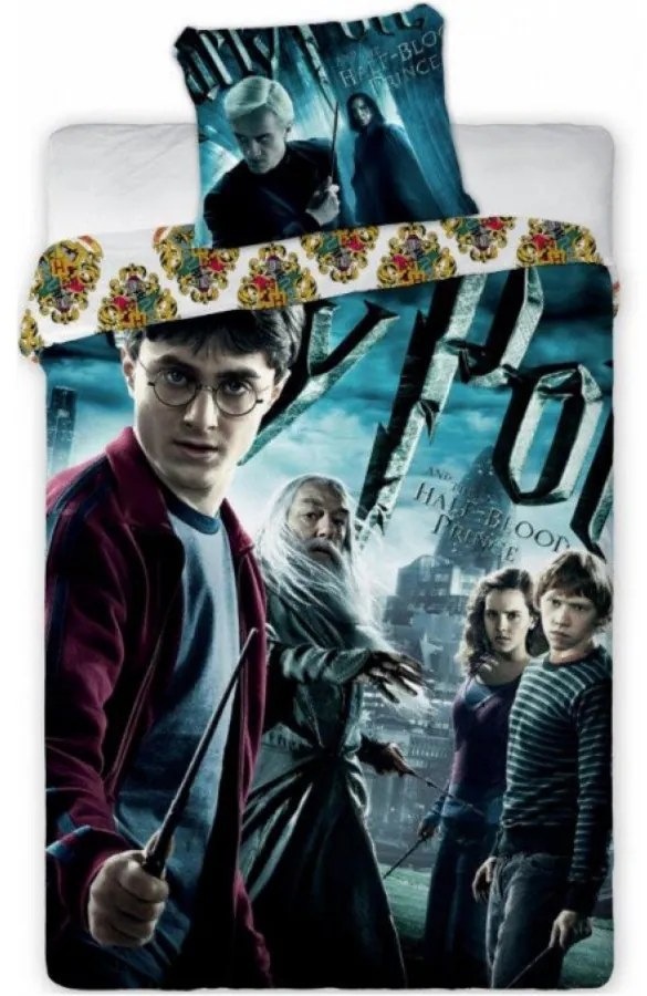 Bavlnené posteľné obliečky Harry Potter - motív Polovičný princ - 100% bavlna - 70 x 90 cm + 140 x 200 cm