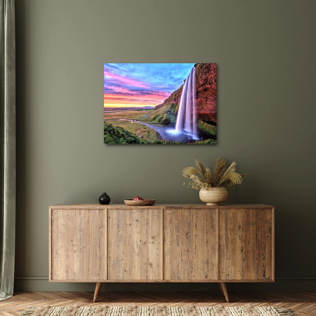 Obraz - Vodopád Seljalandsfoss (70x50 cm)