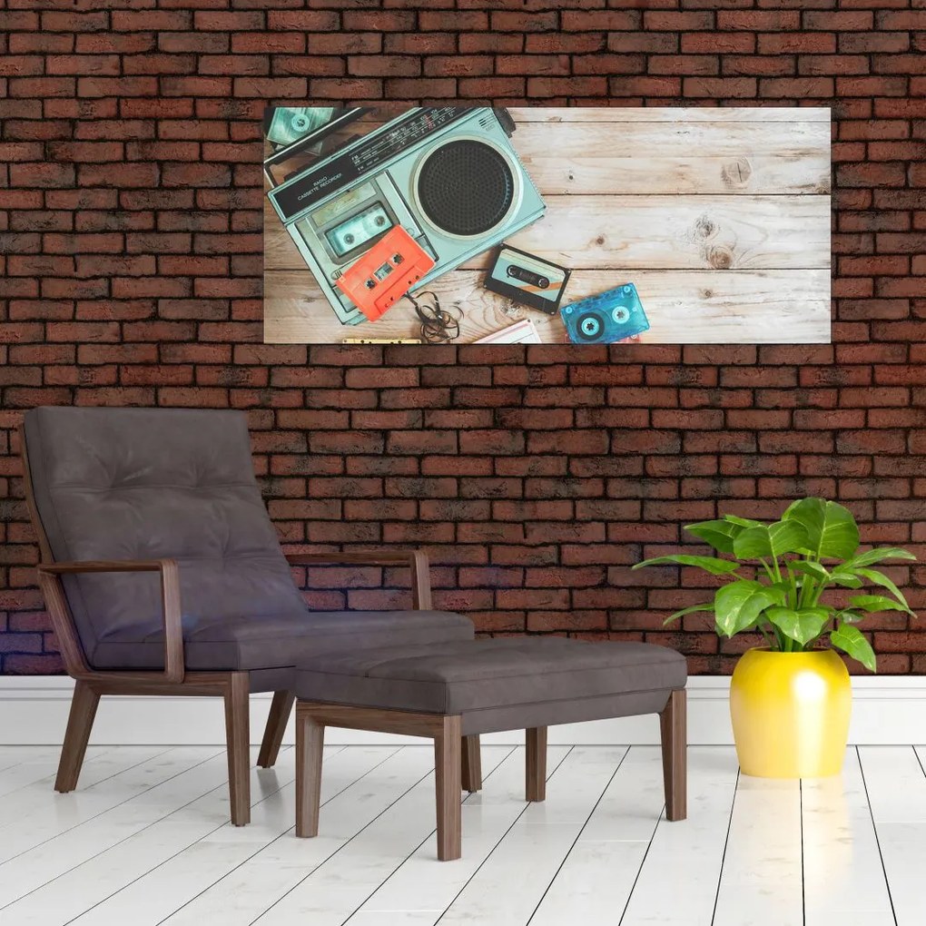 Obraz - Retro rádio (120x50 cm)