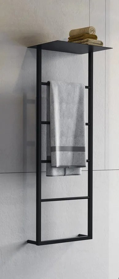 Sapho Sapho, SKA nástenný držiak uterákov s policou 454x1184x252mm, biela matná, SKA711