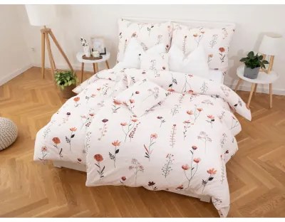 Predĺžené obliečky Mako jersey – Vlčie maky béžové