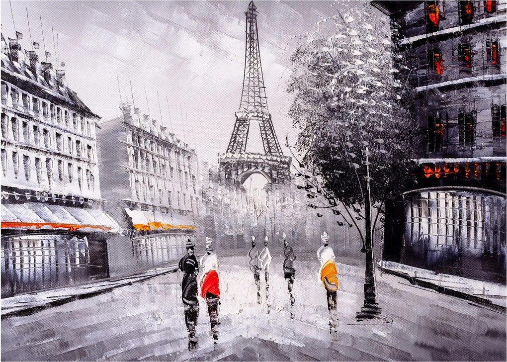 Obraz - Olejomaľba, Paríž (70x50 cm)