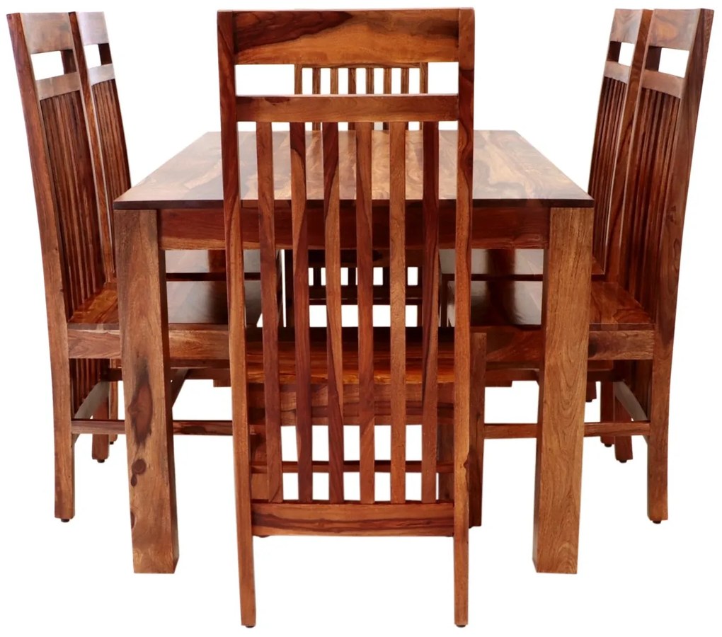 furniture-nabytek.cz - Jedálenský set pre 6 osôb Gani z indického masívu palisander