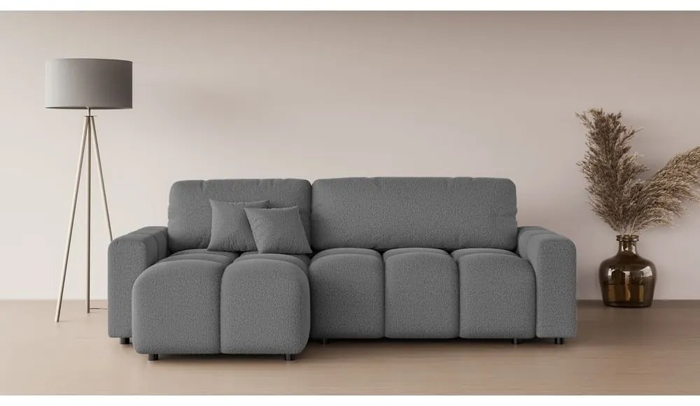 Sivá rozkladacia rohová pohovka (variabilná) Luki – Ropez